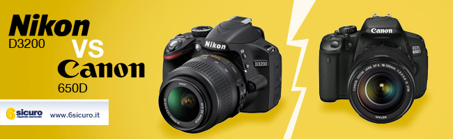 Nikon D3200 vs Canon 650D