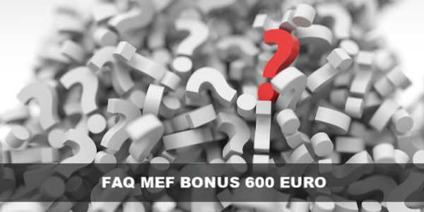 faq mef bonus 600 euro