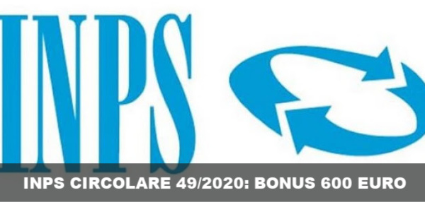 inps circolare 49 2020 bonus 600